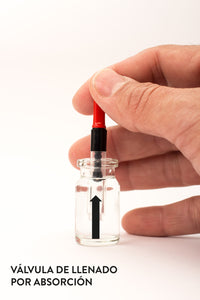 Pincel negro, recargable por absorción