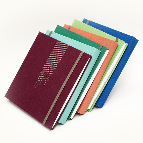 Cuaderno de Acordeón telas de color